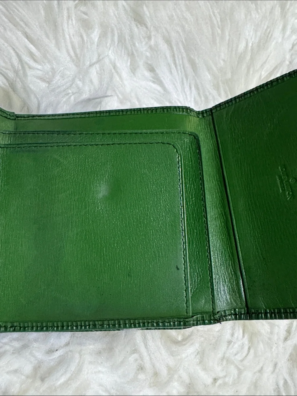 Vintage Louis Vuitton Green Epi Leather Compact Wallet